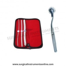 Hegar uterine dilator 3 pieces set,3-4, 7-8, 15-16, wartenberg pinwheel